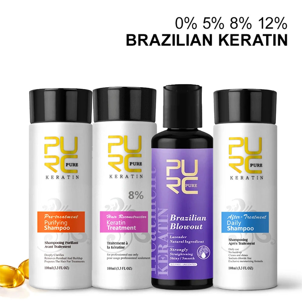 Hair Care Dupes - PURC Keratin Treatment Shampoo Conditioner Hair