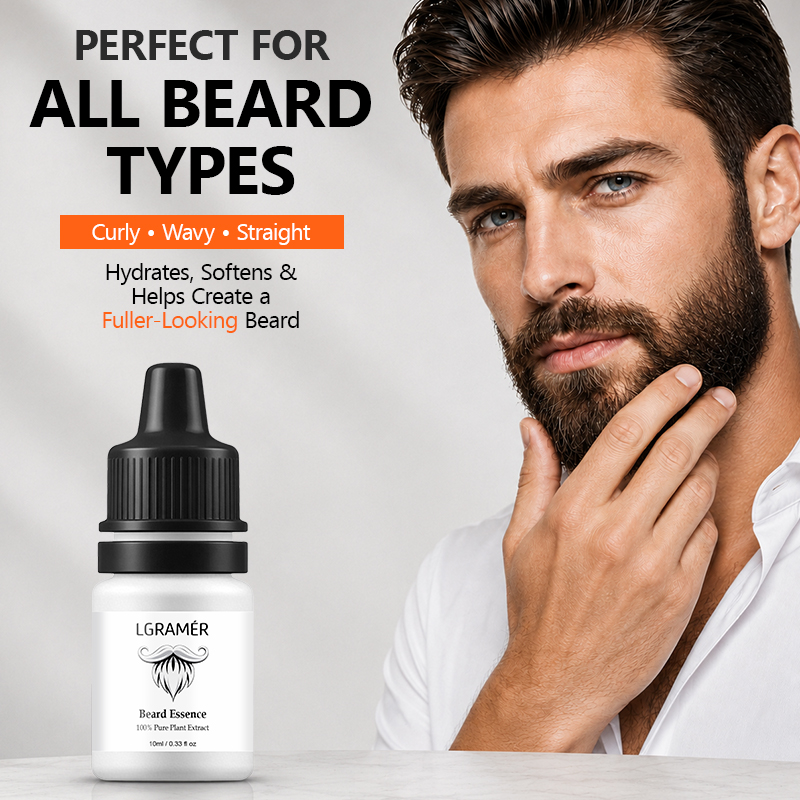 Hair Care Oil Serum - Men's Beard Growth Serum Nourish Facial