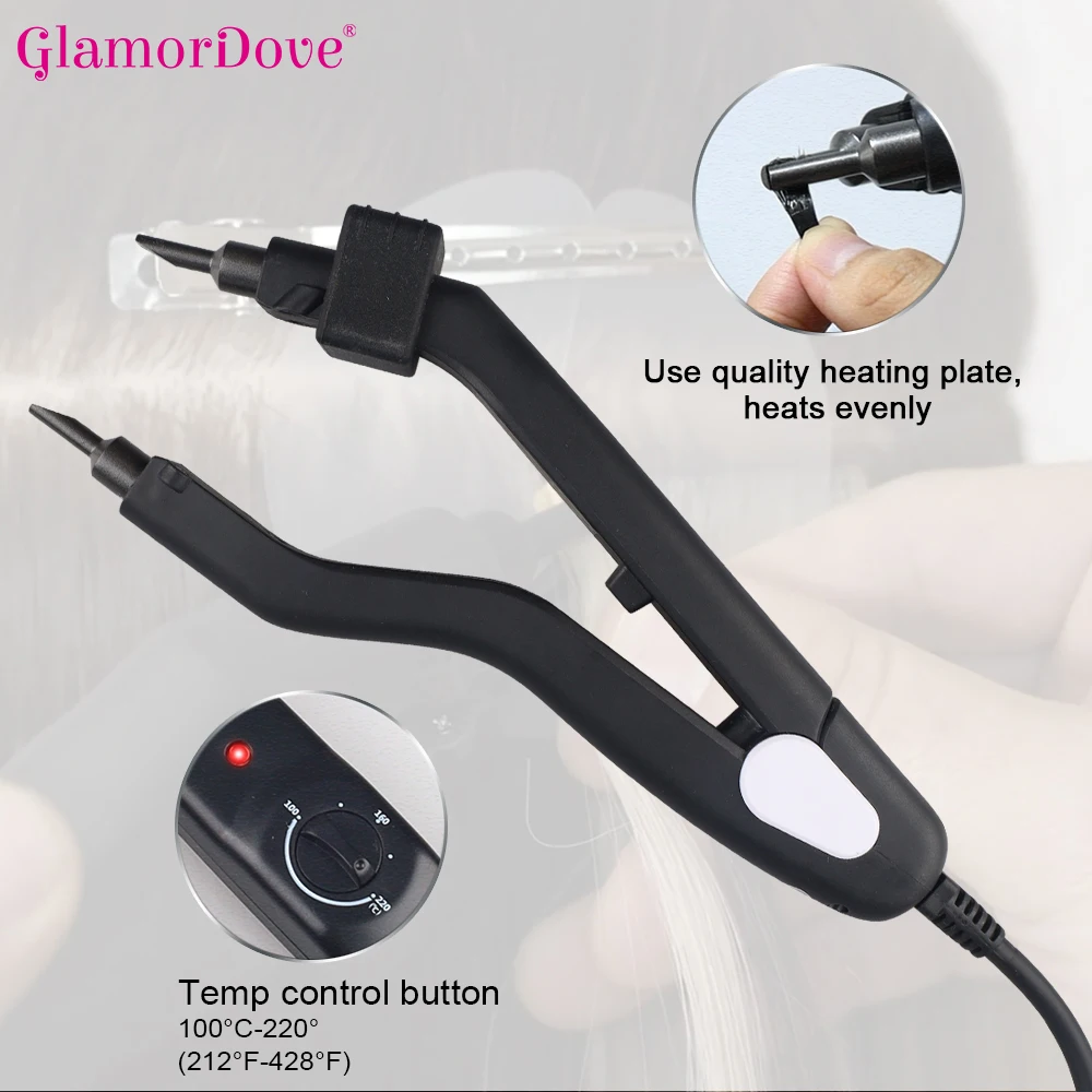 Hair Extension Heating Iron Ha - Glue Gun Hair review and price