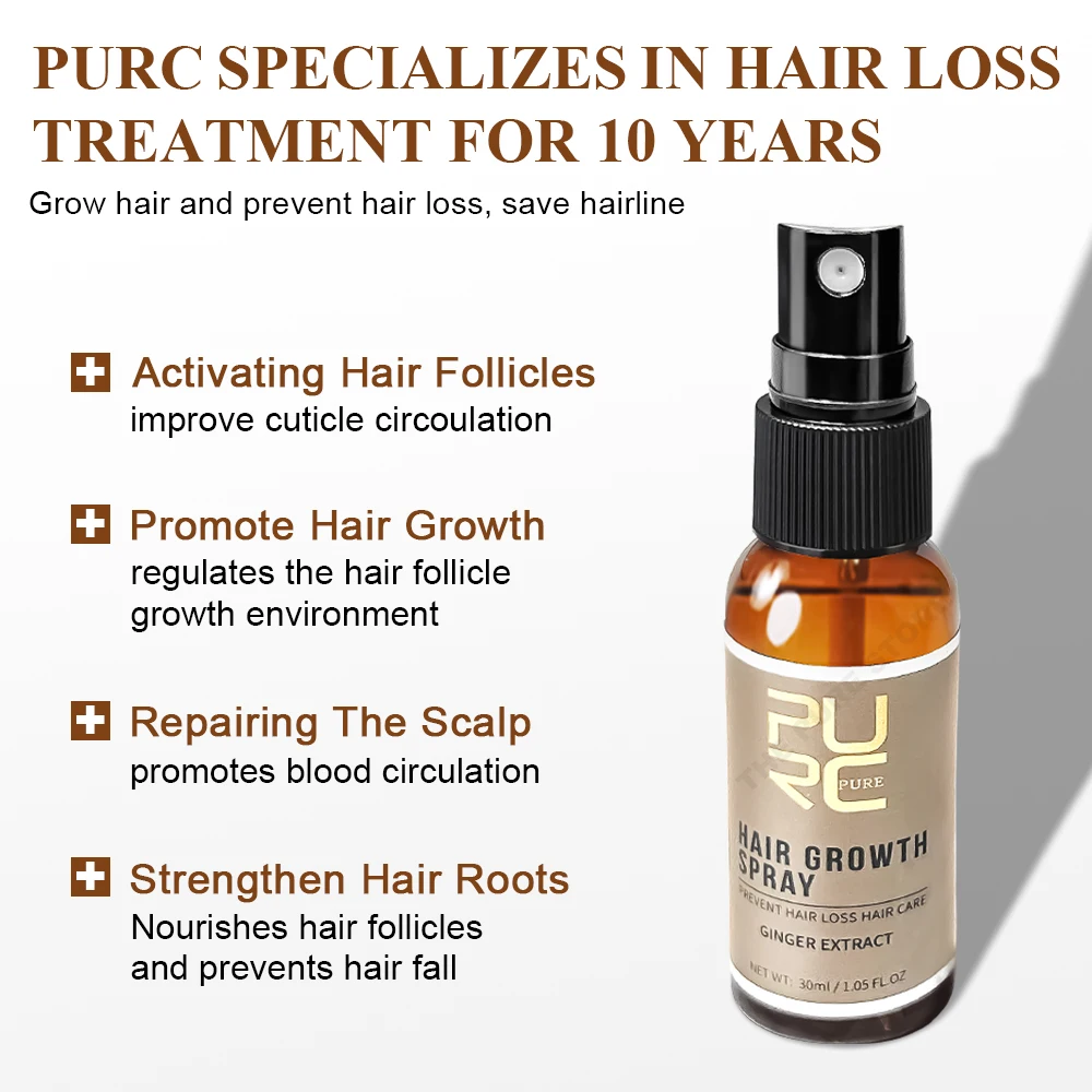PURC Ginger Hair Spray Root St - Hair Care Oil Serum review and price