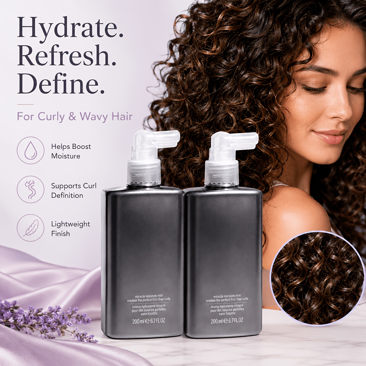 Curl Care Moisture Spray, Ligh - Hair Care For Wavy Hair review and price