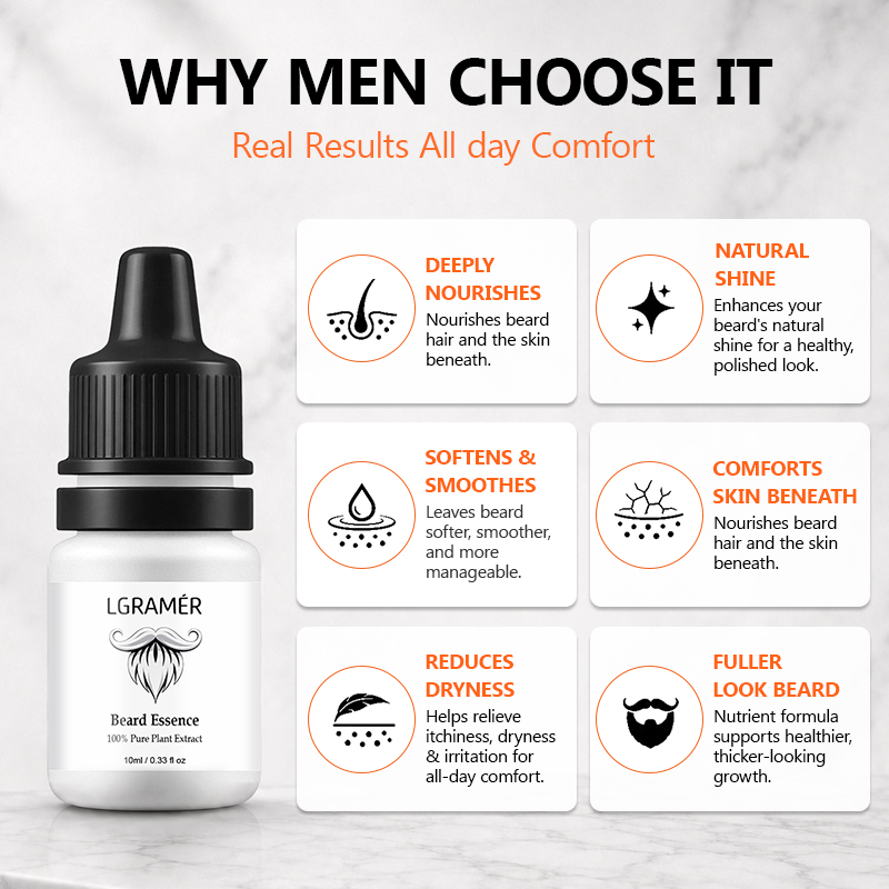 Men's Beard Growth Serum Nouri - Hair Care Oil Serum review and price