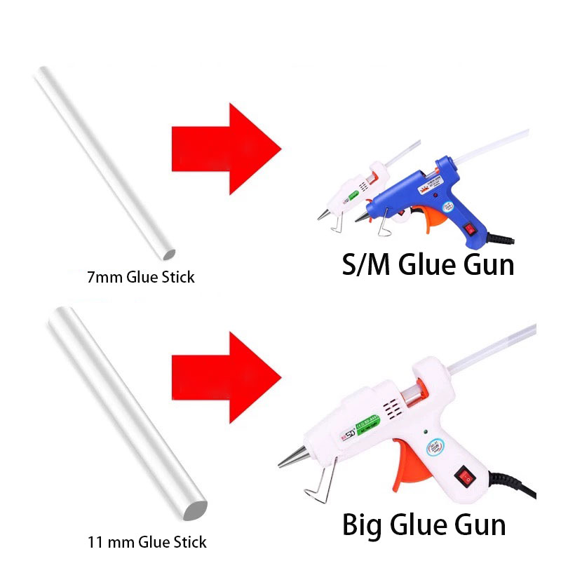 Black/ clear glue stick 7*15 c - Glue Gun Hair review and price